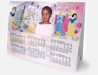 Calendário de mesa 10x20 cm (mínimo  20  unidades)